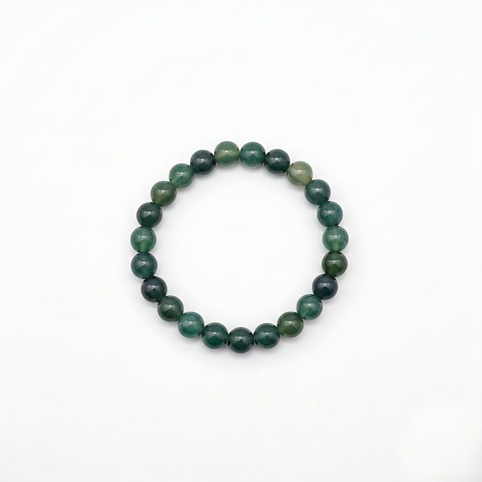 Moss Agate Bracelet (10mm) -Boosting Immune System